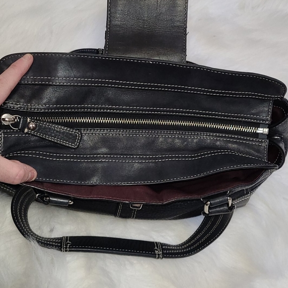 Coach pebble leather Hamilton Satchel bag F13961 - Picture 11 of 16